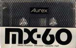 Compact Cassette Aurex MX 60 Type IV Metal 1987 Japan