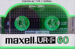 Compact Cassette Maxell UR-F 60 Type I Normal 1985 USA
