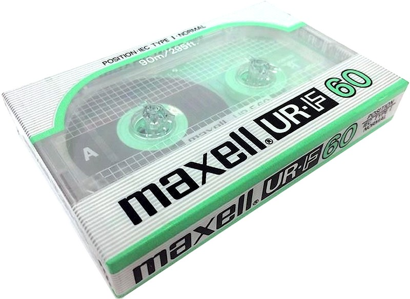 Compact Cassette Maxell UR-F 60 Type I Normal 1985 USA