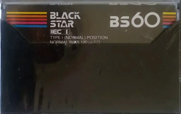 Compact Cassette Black Star BS 60 Type I Normal 1978 Unknown Country