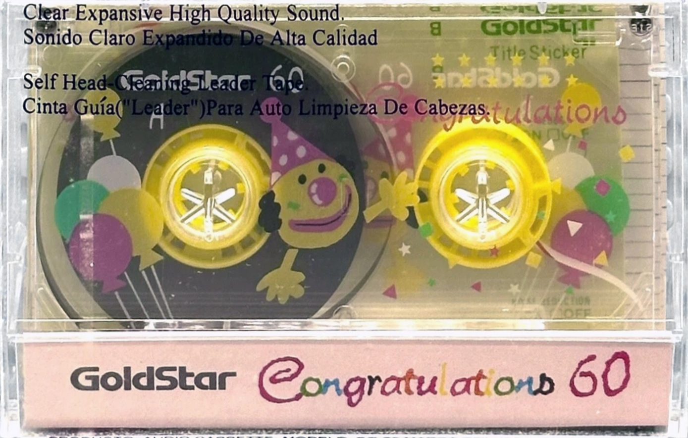 Compact Cassette Goldstar Fun 60 "Congratulations" Type I Normal 1992 Europe, North America