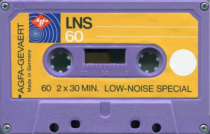 Compact Cassette AGFA LNS 60 Type I Normal 1975 Europe