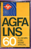 Compact Cassette AGFA LNS 60 Type I Normal 1975 Europe