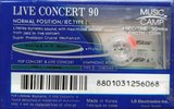 Compact Cassette Goldstar Live concert 90 Type I Normal 1993 Canada