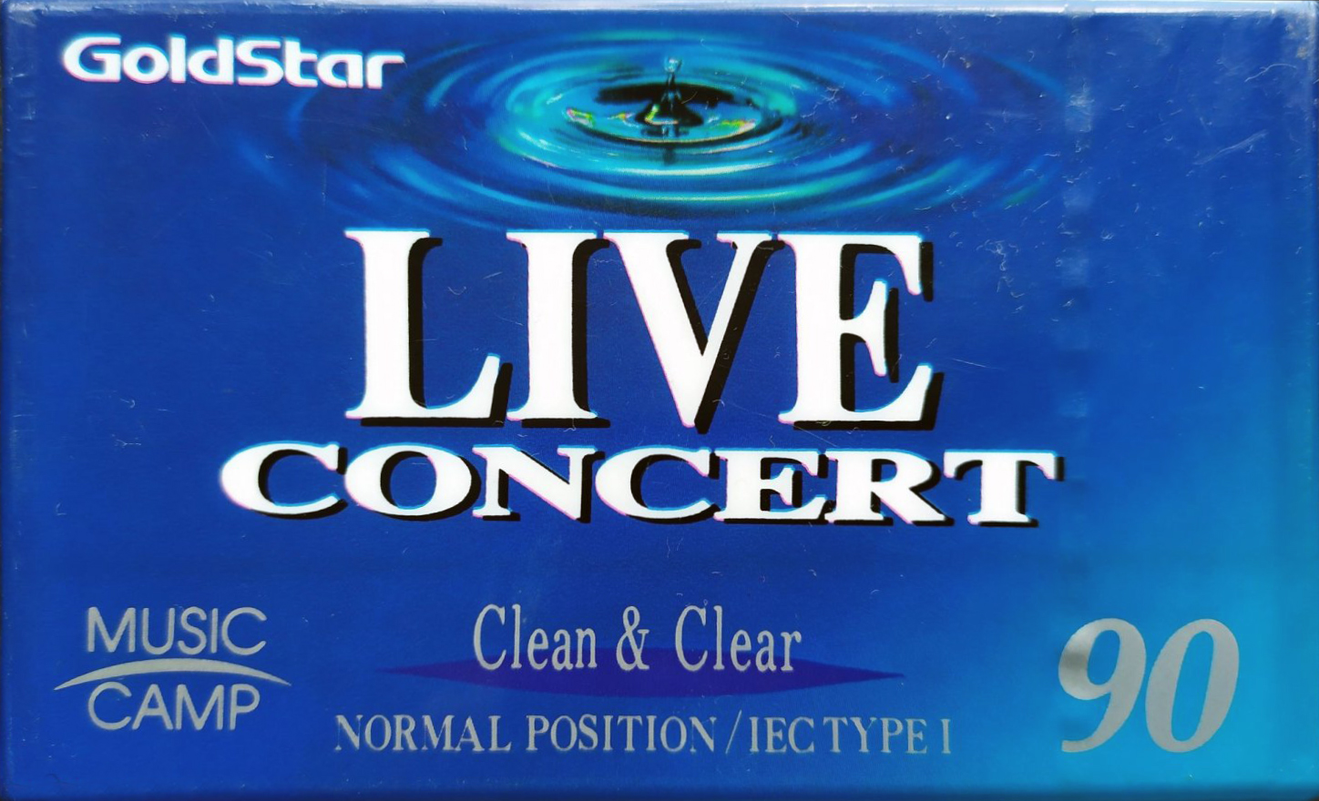 Compact Cassette Goldstar Live concert 90 Type I Normal 1993 Canada