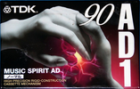 Compact Cassette TDK AD1 90 "AD1-90S" Type I Normal 1997 Japan