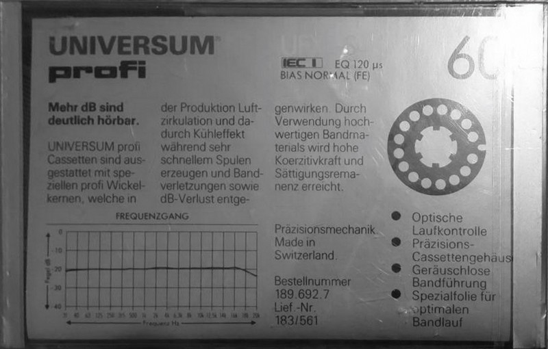 Compact Cassette:  Universum - Profi 60