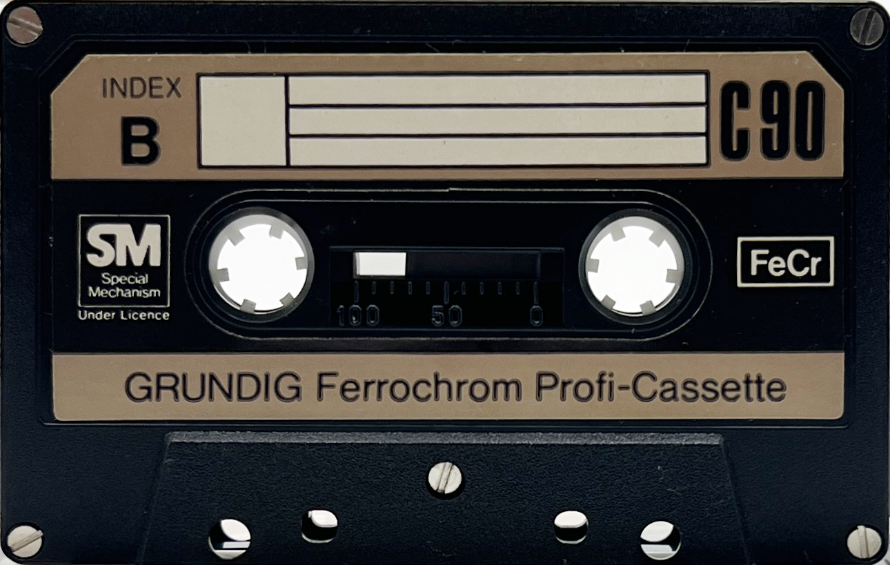 Compact Cassette Grundig Profi-Cassette 90 Type III Ferro Chrome 1974 Europe