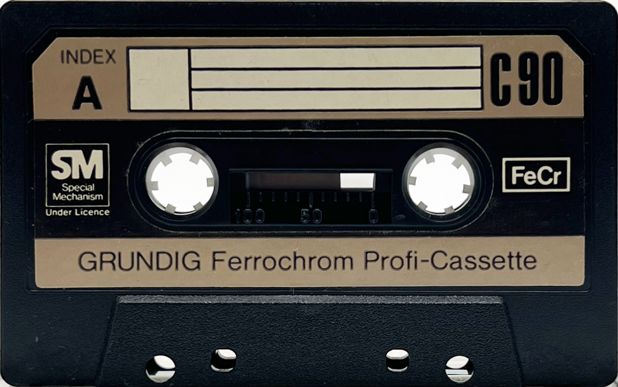 Compact Cassette Grundig Profi-Cassette 90 Type III Ferro Chrome 1974 Europe