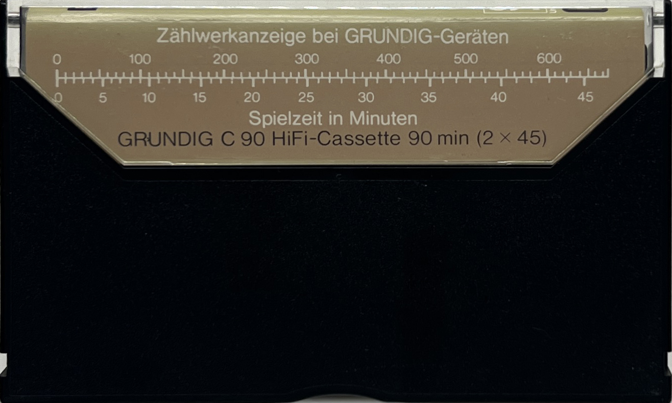 Compact Cassette Grundig Profi-Cassette 90 Type III Ferro Chrome 1974 Europe