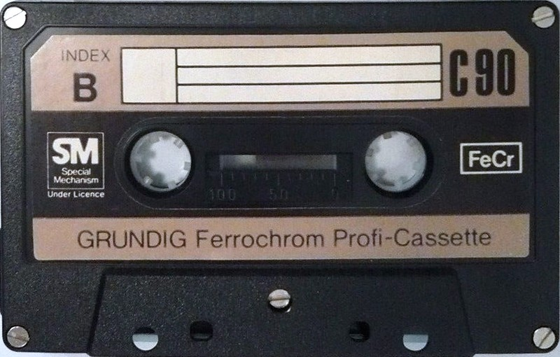 Compact Cassette Grundig Profi-Cassette 90 Type III Ferro Chrome 1974 Europe