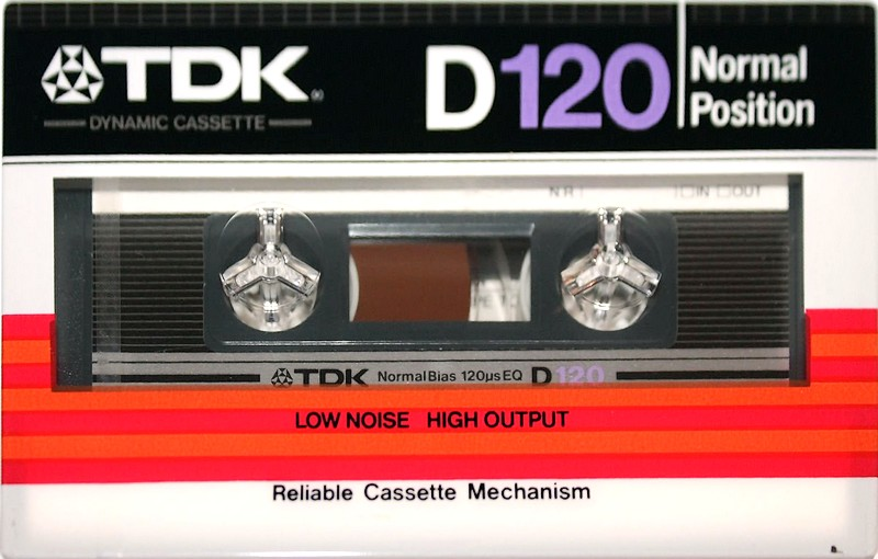 Compact Cassette TDK D 120 Type I Normal 1982 Japan