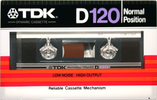 Compact Cassette TDK D 120 Type I Normal 1982 Japan