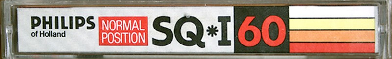 Compact Cassette Philips SQ-I 60 Type I Normal 1984 Europe