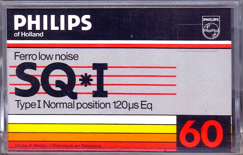 Compact Cassette Philips SQ-I 60 Type I Normal 1984 Europe