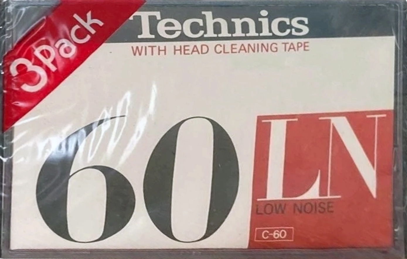 3 pack Technics LN 60 "RT-60LN-3" Type I Normal 1978 Japan