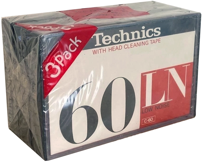 3 pack Technics LN 60 "RT-60LN-3" Type I Normal 1978 Japan