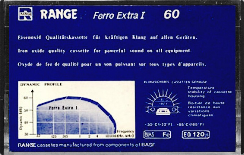 Compact Cassette Range 60 Type I Normal Russia