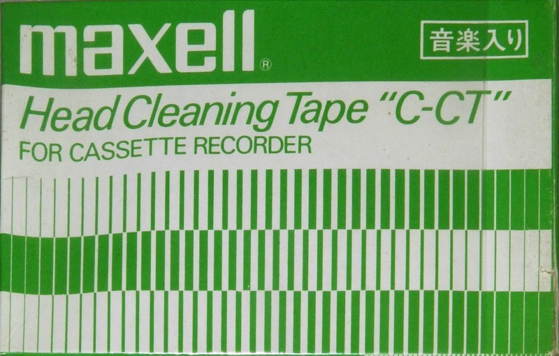 Compact Cassette Maxell "C-CT" Cleaning Cassette 1972 Japan