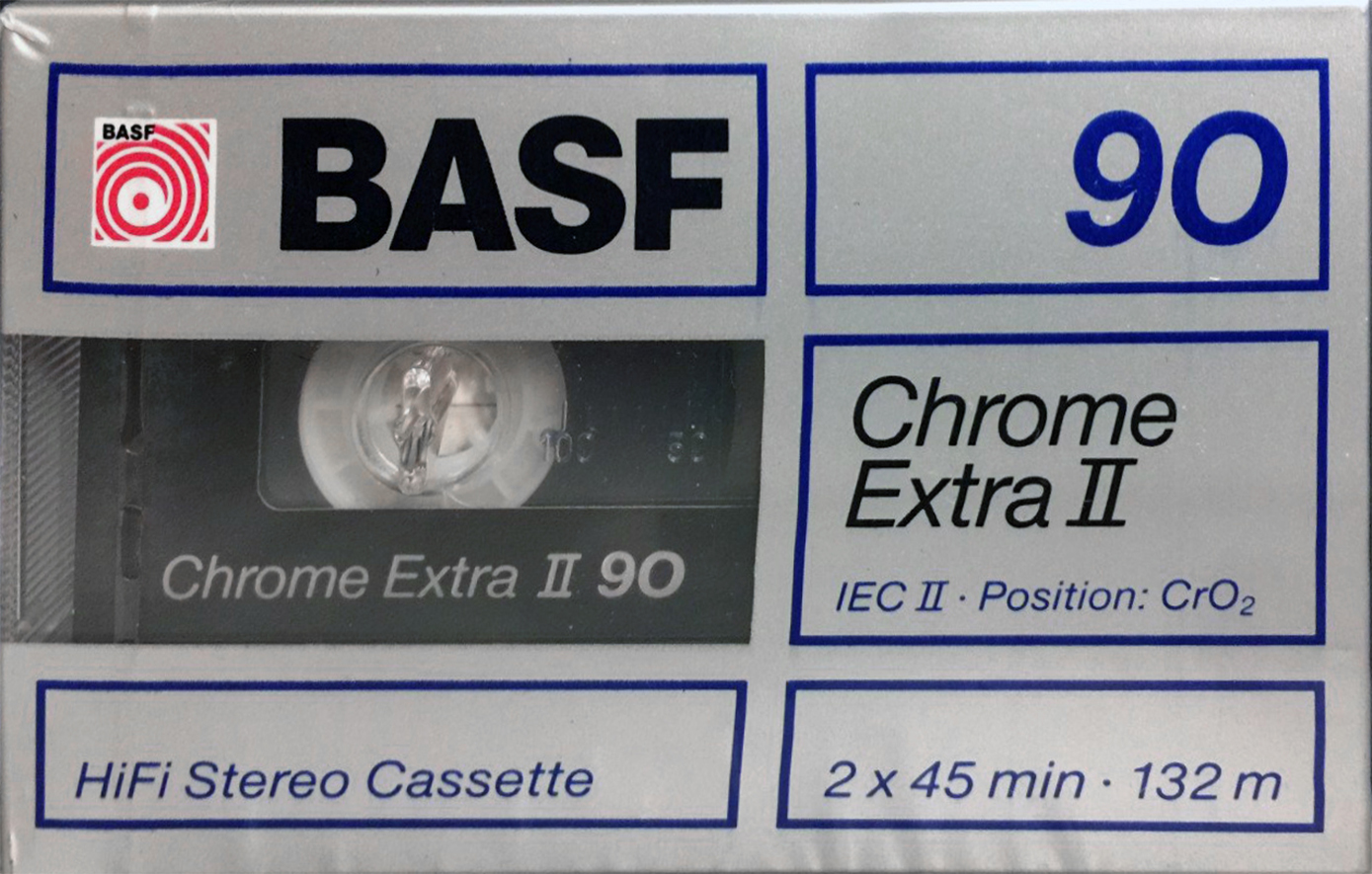 Compact Cassette BASF Chrome Extra II 90 Type II Chrome 1989 Latin America