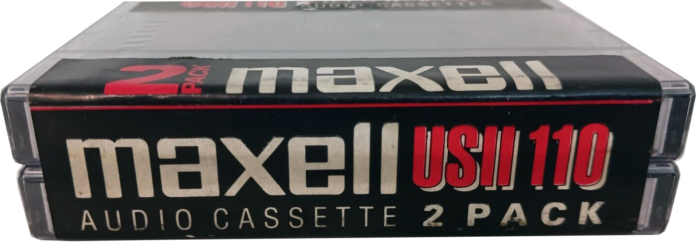2 pack Maxell US 110 "US II" Type II Chrome 1991 North America
