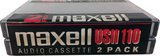2 pack Maxell US 110 "US II" Type II Chrome 1991 North America