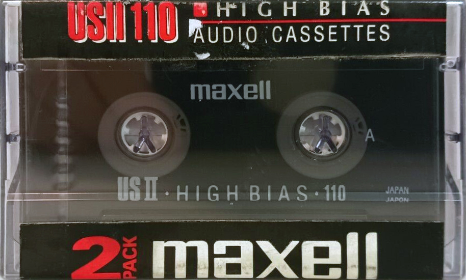2 pack Maxell US 110 "US II" Type II Chrome 1991 North America
