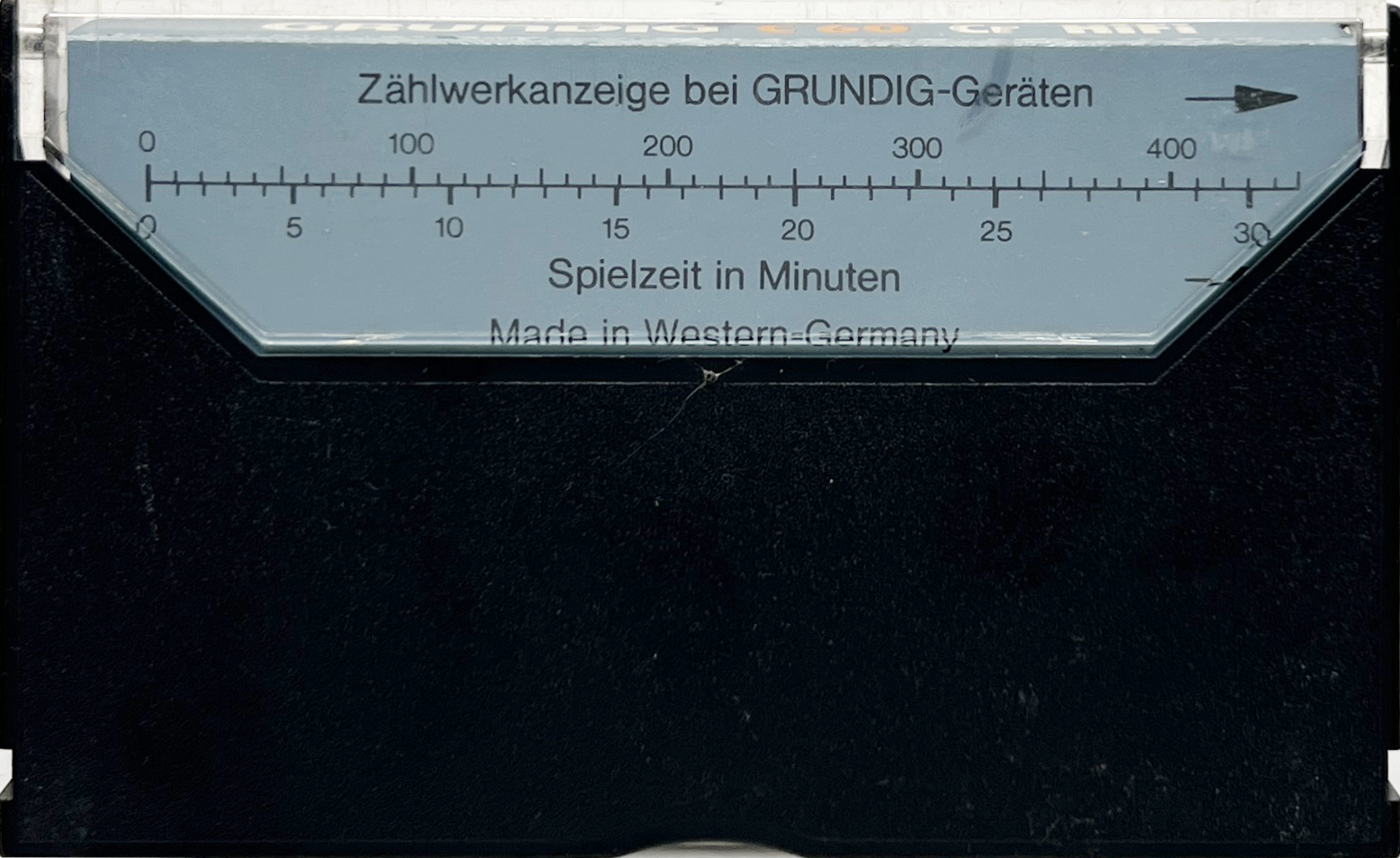 Compact Cassette Grundig HiFi-Cassette 60 Type II Chrome 1976 Europe