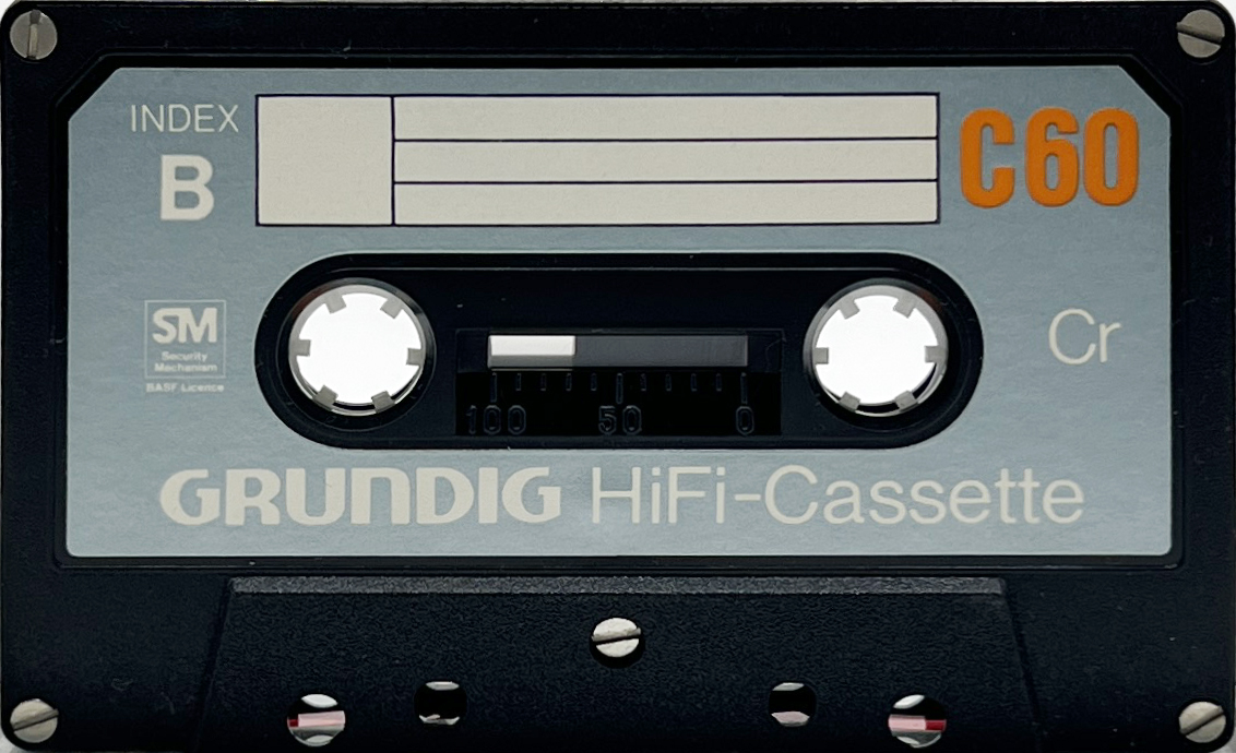 Compact Cassette Grundig HiFi-Cassette 60 Type II Chrome 1976 Europe