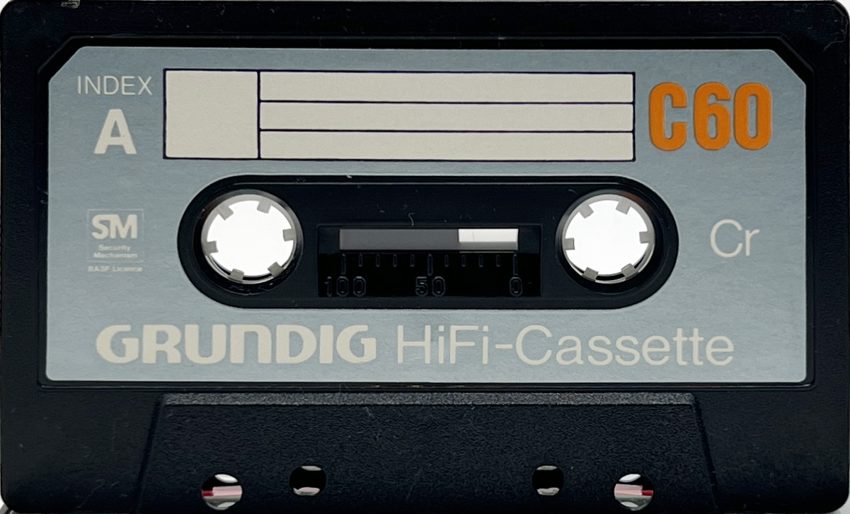 Compact Cassette Grundig HiFi-Cassette 60 Type II Chrome 1976 Europe