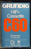 Compact Cassette Grundig HiFi-Cassette 60 Type II Chrome 1976 Europe