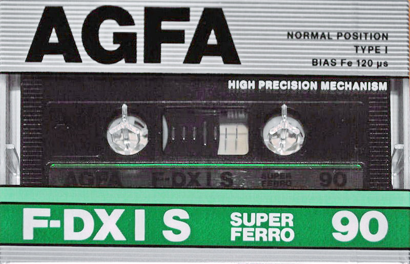 Compact Cassette AGFA F-DX I S 90 Type I Normal 1987 Europe