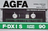 Compact Cassette AGFA F-DX I S 90 Type I Normal 1987 Europe