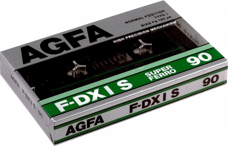 Compact Cassette AGFA F-DX I S 90 Type I Normal 1987 Europe