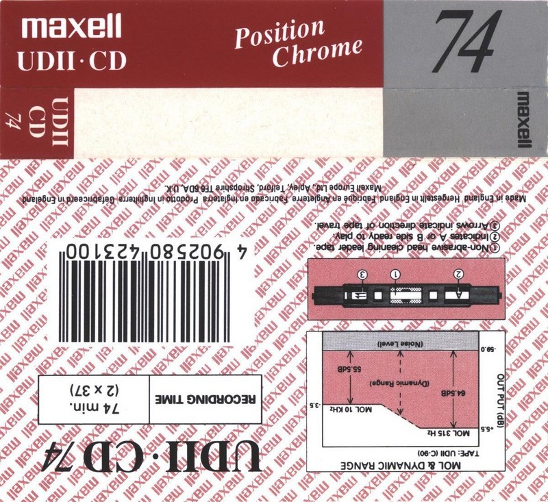 Compact Cassette: Maxell / Hitachi Maxell - UDII-CD 74