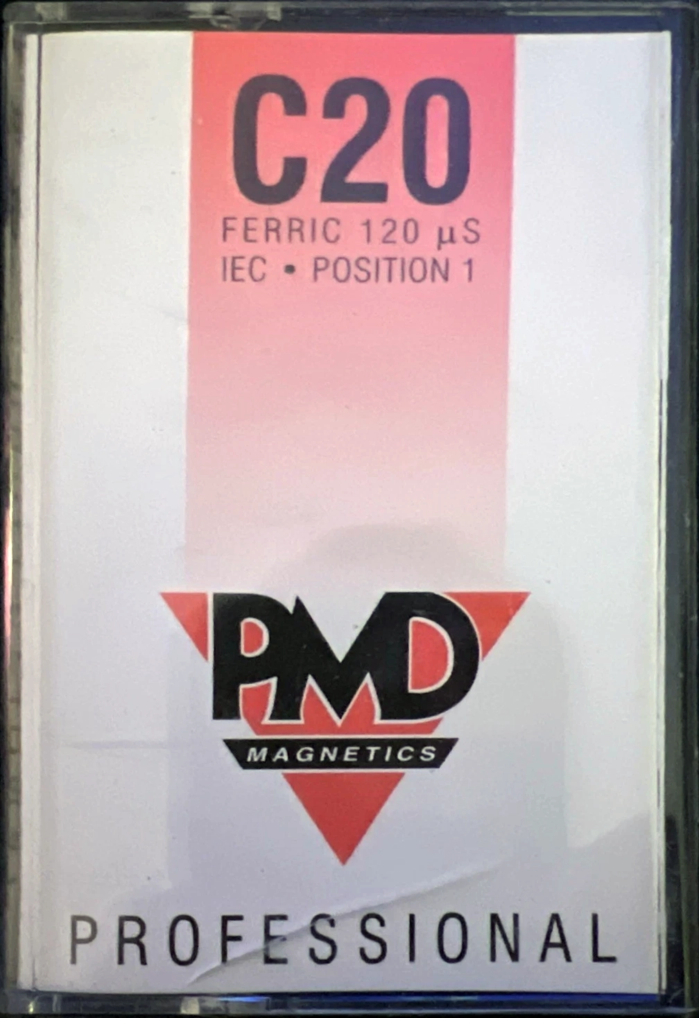 Compact Cassette PMD Professional 20 Type I Normal 1993 UK
