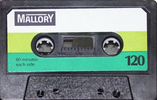 Compact Cassette Mallory 120 "Professional" Type I Normal 1982 USA