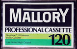 Compact Cassette Mallory 120 "Professional" Type I Normal 1982 USA