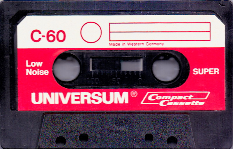 Compact Cassette Universum Super 60 Type I Normal 1976 Europe