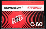 Compact Cassette Universum Super 60 Type I Normal 1976 Europe