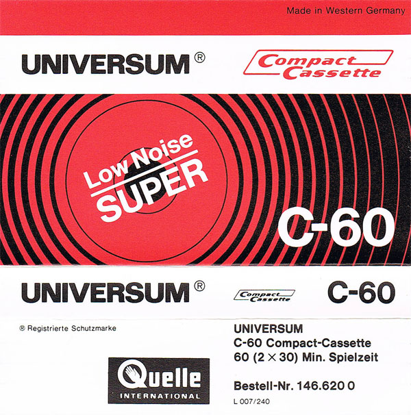 Compact Cassette:  Universum - Super 60