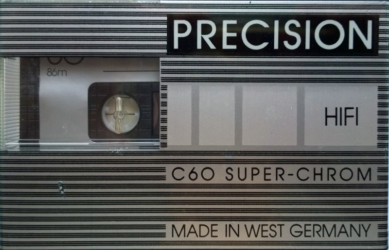 Compact Cassette Precision 60 Type II Chrome 1985 Germany
