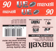Compact Cassette Maxell UE 90 "UE-90" Type I Normal 2000 Worldwide