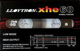 Compact Cassette Lloytron XHE 60 Type I Normal 1992 Europe