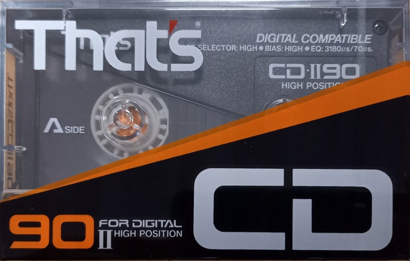 Compact Cassette Thats CD 90 "CD-II" Type II Chrome 1987 Japan