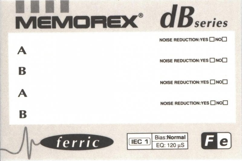 Compact Cassette: Memorex  - dB 60