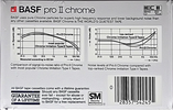 Compact Cassette BASF Pro II Chrome 60 "PRO II-CR" Type II Chrome 1982 USA