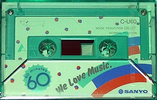 Compact Cassette Sanyo We Love Music 60 "Green" Type I Normal 1983 Japan