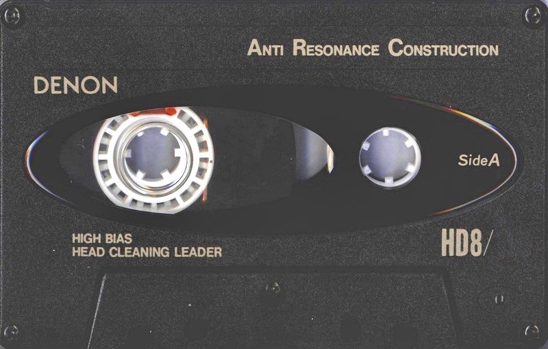 Compact Cassette Denon HD8 74 "HD8-74TE" Type II Chrome 1992 Worldwide