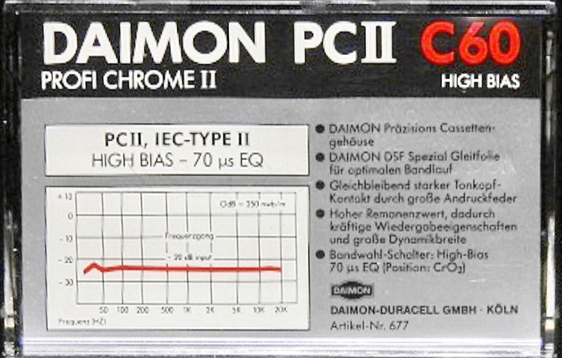 Compact Cassette:  Daimon - Profi Chrome II 60